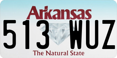 AR license plate 513WUZ