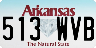AR license plate 513WVB