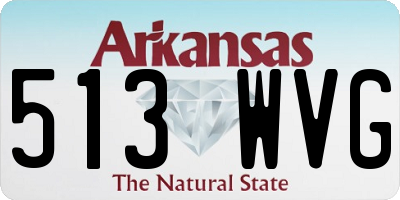 AR license plate 513WVG