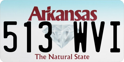 AR license plate 513WVI