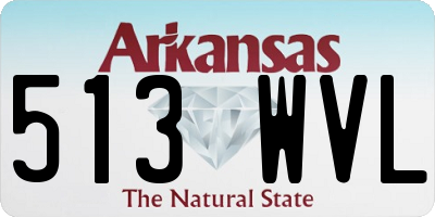 AR license plate 513WVL