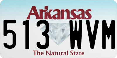 AR license plate 513WVM