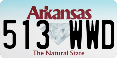 AR license plate 513WWD