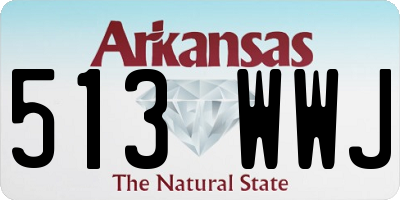 AR license plate 513WWJ