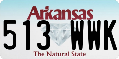 AR license plate 513WWK