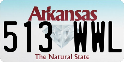 AR license plate 513WWL