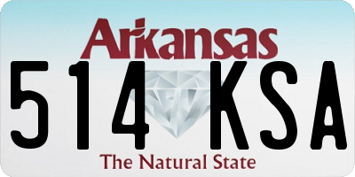 AR license plate 514KSA