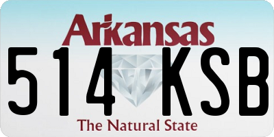 AR license plate 514KSB