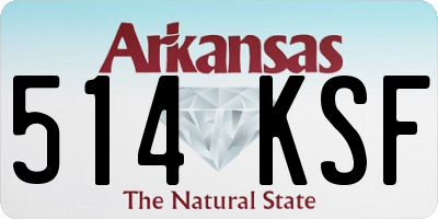 AR license plate 514KSF