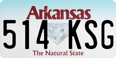 AR license plate 514KSG