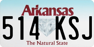 AR license plate 514KSJ