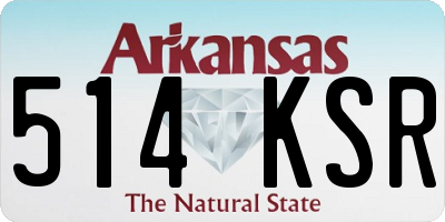 AR license plate 514KSR