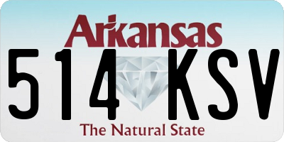 AR license plate 514KSV