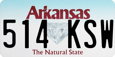 AR license plate 514KSW