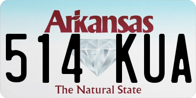 AR license plate 514KUA