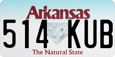AR license plate 514KUB