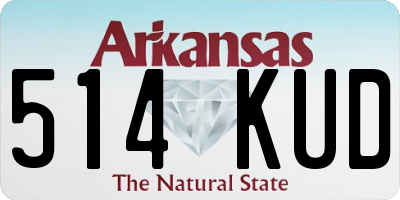 AR license plate 514KUD