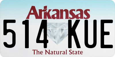 AR license plate 514KUE