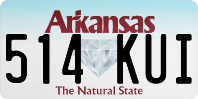 AR license plate 514KUI