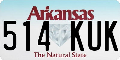 AR license plate 514KUK