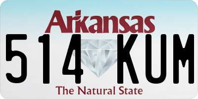 AR license plate 514KUM