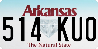 AR license plate 514KUO