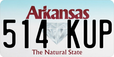 AR license plate 514KUP