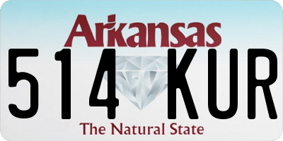 AR license plate 514KUR