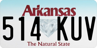 AR license plate 514KUV
