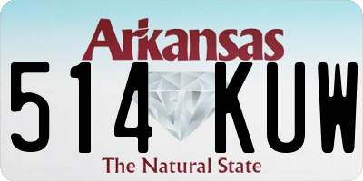 AR license plate 514KUW