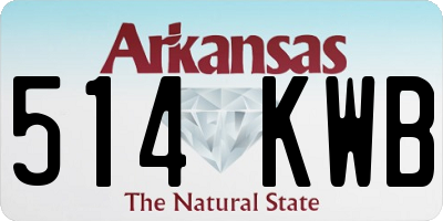 AR license plate 514KWB