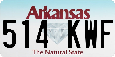 AR license plate 514KWF