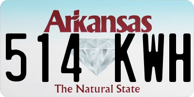AR license plate 514KWH
