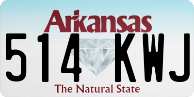 AR license plate 514KWJ
