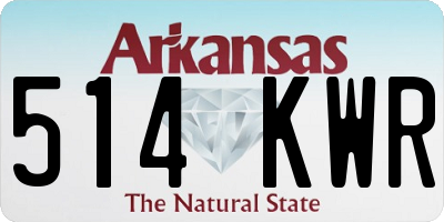 AR license plate 514KWR