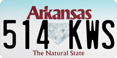 AR license plate 514KWS