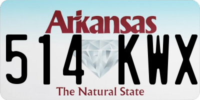 AR license plate 514KWX