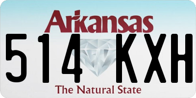 AR license plate 514KXH