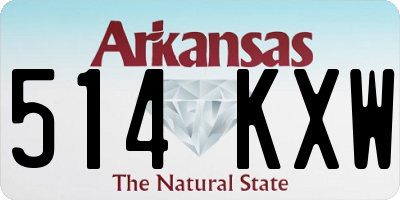 AR license plate 514KXW
