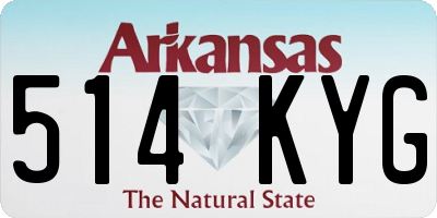 AR license plate 514KYG