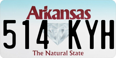 AR license plate 514KYH