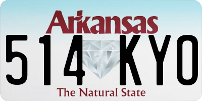 AR license plate 514KYO