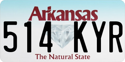 AR license plate 514KYR
