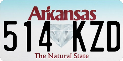 AR license plate 514KZD