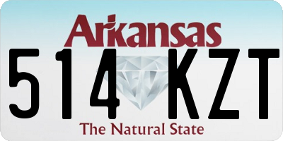 AR license plate 514KZT
