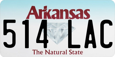 AR license plate 514LAC
