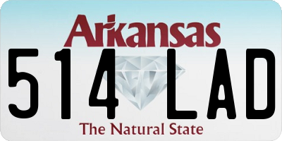 AR license plate 514LAD