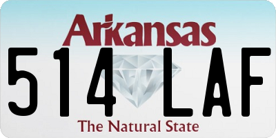 AR license plate 514LAF
