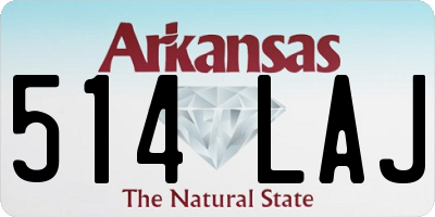 AR license plate 514LAJ