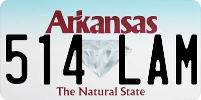 AR license plate 514LAM